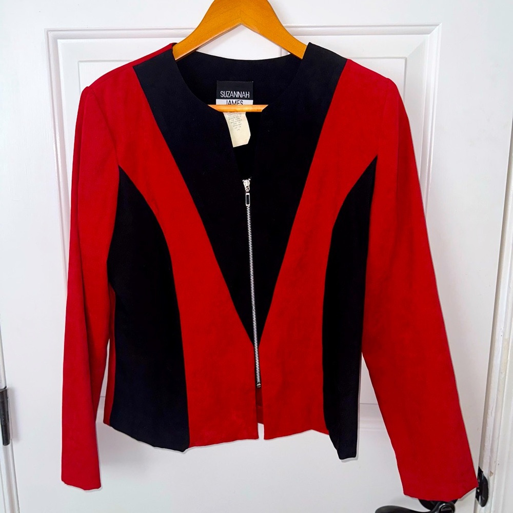 Rare Vintage Symmetrical MCM Style Light Weight Jacket Size 8